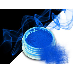 Ráj nehtů Smoke pigment - Neon Blue