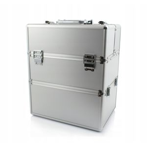 Kosmetický kufřík SENSE 2v1 - stříbrný