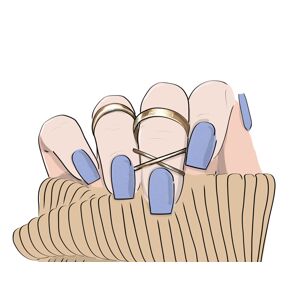 Quick Nails gélové nálepky - Lavender Luminary