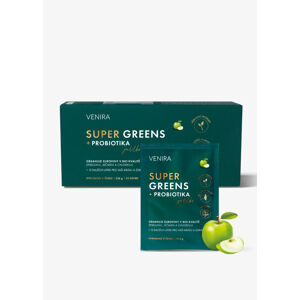 VENIRA super greens + probiotiká, jablko, 30 sáčkov jablko, 30 sáčkov, 336 g
