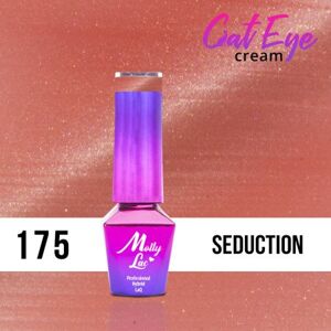 175. MOLLY LAC gél lak -Cat Eye Cream Seduction 5ml Koralová