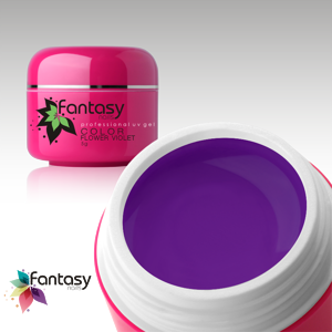 Fantasy nails Farebný UV gél Fantasy Color 5g - Flower Violet