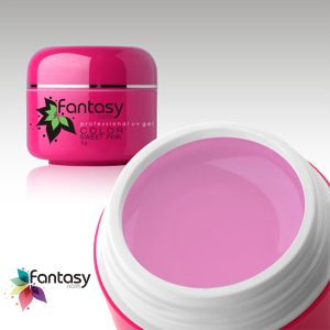Fantasy nails Farebný UV gél Fantasy Color 5g - Sweet Pink