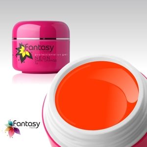 Fantasy nails Farebný UV gél Fantasy Neon 5g - Dark Orange