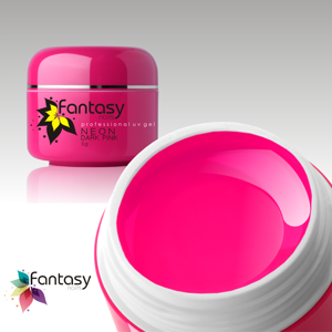 Fantasy nails Farebný UV gél Fantasy Neon 5g - Dark Pink