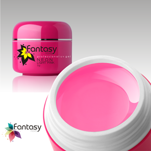 Fantasy nails Farebný UV gél Fantasy Neon 5g - Light Pink
