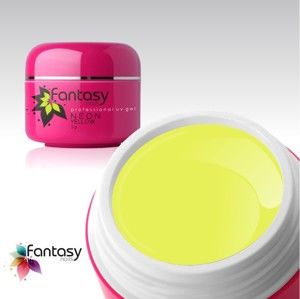 Fantasy nails Farebný UV gél Fantasy Neon 5g - Yellow
