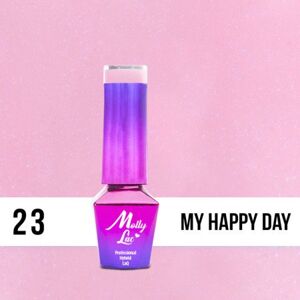 23. MOLLY LAC gél lak - MY HAPPY DAY 5ML Ružová