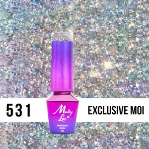 531. MOLLY LAC gél lak Luxury - Exclusive Moi 5ml Glitrová