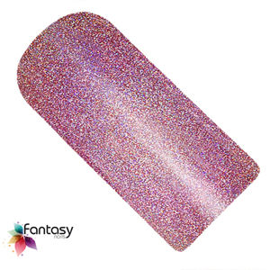 Fantasy nails UV gél lak Fantasy Holographic 12ml - Red