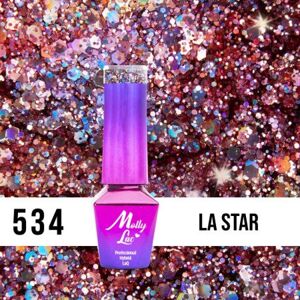 534. MOLLY LAC gél lak Luxury - La Star Glitrová