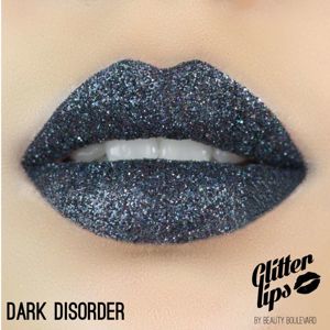 Beauty Boulevard Glitter Lips, vodoodolné trblietky na pery - Dark Disorder 3,5ml