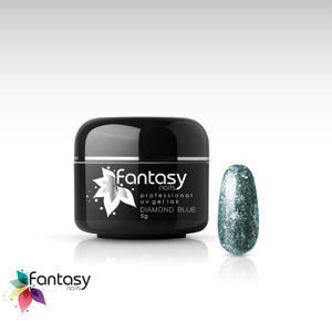 Fantasy nails UV gél lak Fantasy Diamond 5g - Blue