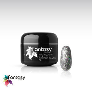 Fantasy nails UV gél lak Fantasy Diamond 5g - Silver