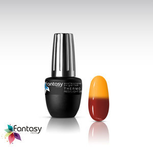 Fantasy nails UV gél lak Fantasy Thermo 9ml - Red/Light Orange