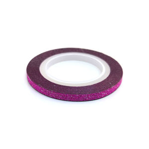 Zdobiaca páska 3mm - glitter ružová