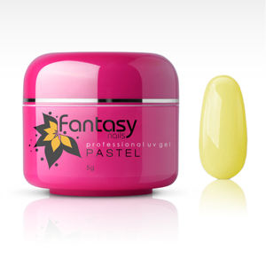 Fantasy nails Farebný UV gél Fantasy Pastel 5g - Light Yellow