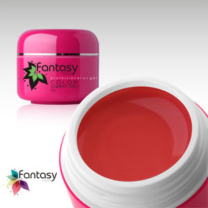 Fantasy nails Farebný UV gél Fantasy Color 5g - Cheeky Red