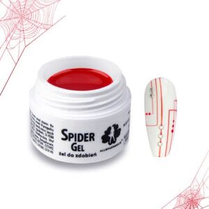 Allepaznokcie spider gél - červený 3ml Červená