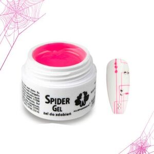 Allepaznokcie spider gél - neón ružový 3ml Ružová