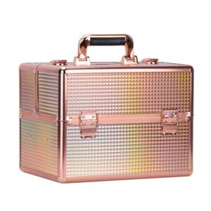 Luxusný kozmetický kufrík Rose Golden 3D XL