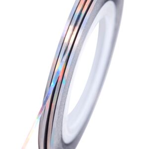 NeoNail zdobiaci pásik strieborný holografický Strieborná