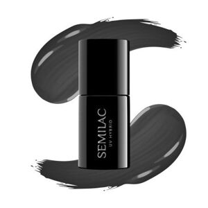 Semilac - gél lak 108 Metallic Black 7ml Čierna